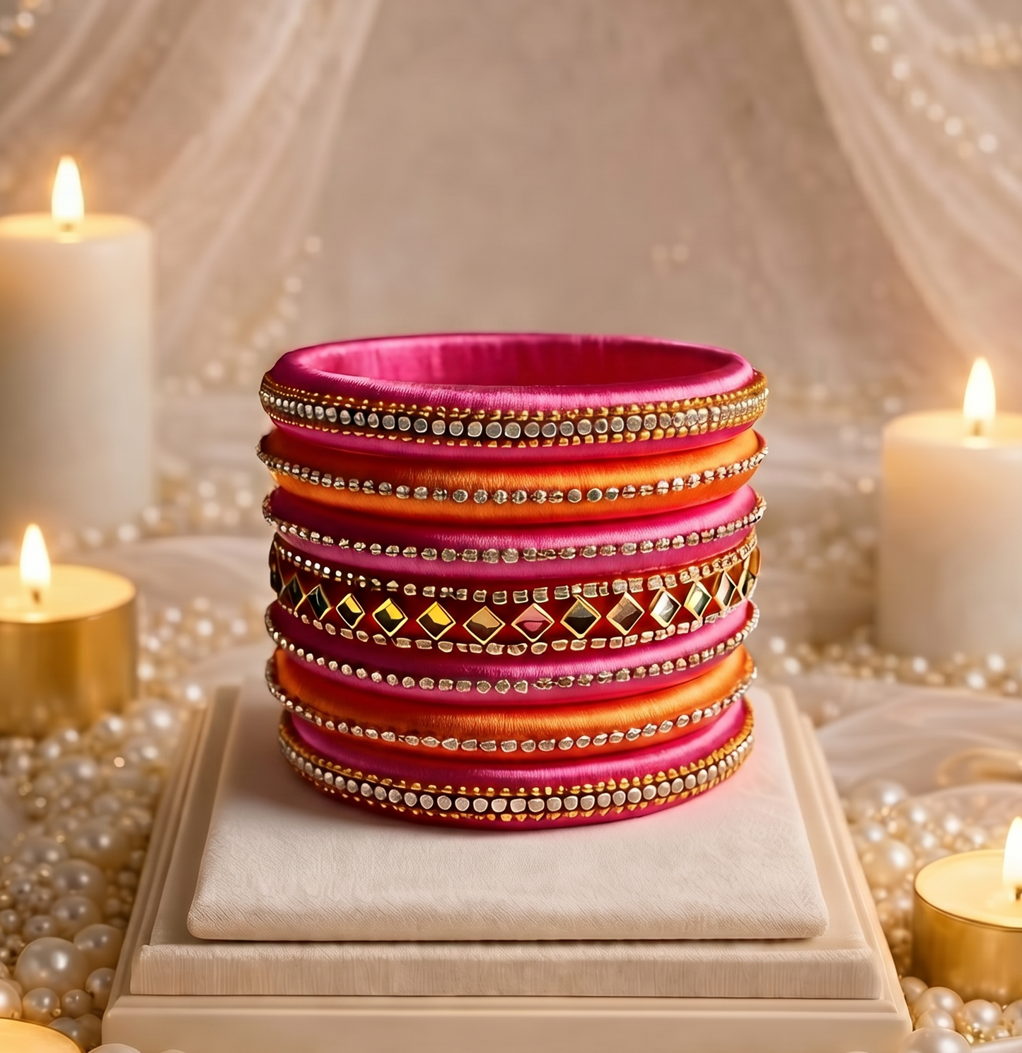 Lavanya- Silk Thread Bangles (Bridal Collection)