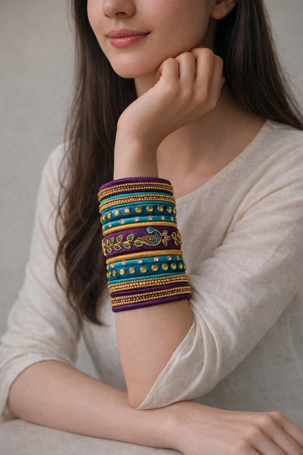 Shyama- Silk Thread Bangles