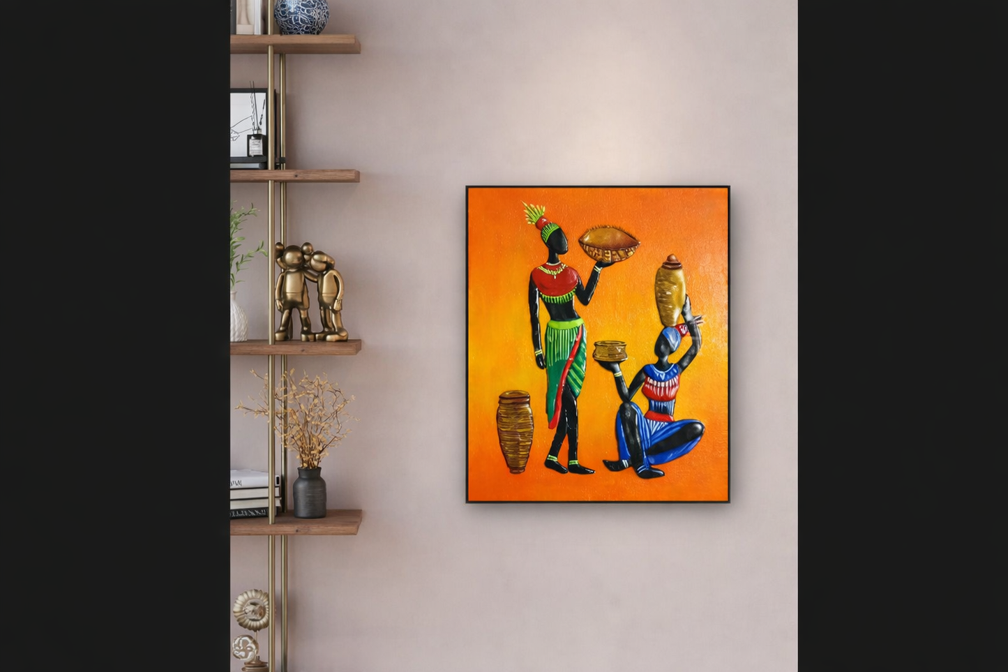 'African Tribal ' -Mural Acrylic Canvas Paintings