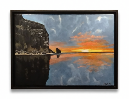 Bali Sunset Reflection -Acrylic Canvas Paintings