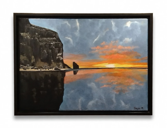 Bali Sunset Reflection -Acrylic Canvas Paintings