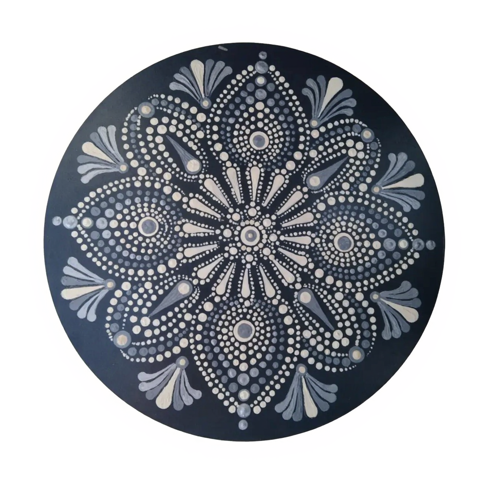 Silver Mist  -The Jewel of Dot Mandala Arts