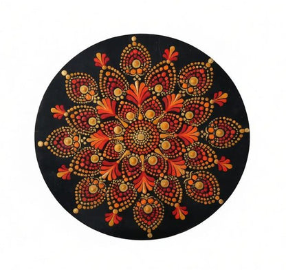Autumn Glow -The Jewel of Dot Mandala Arts