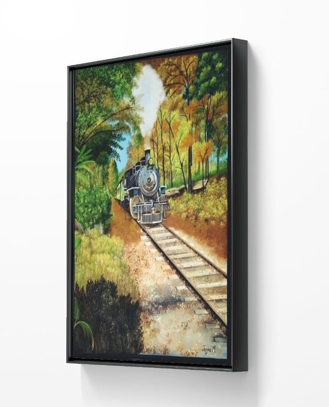 Memories on The Rails -Acrylic Canvas Paintings