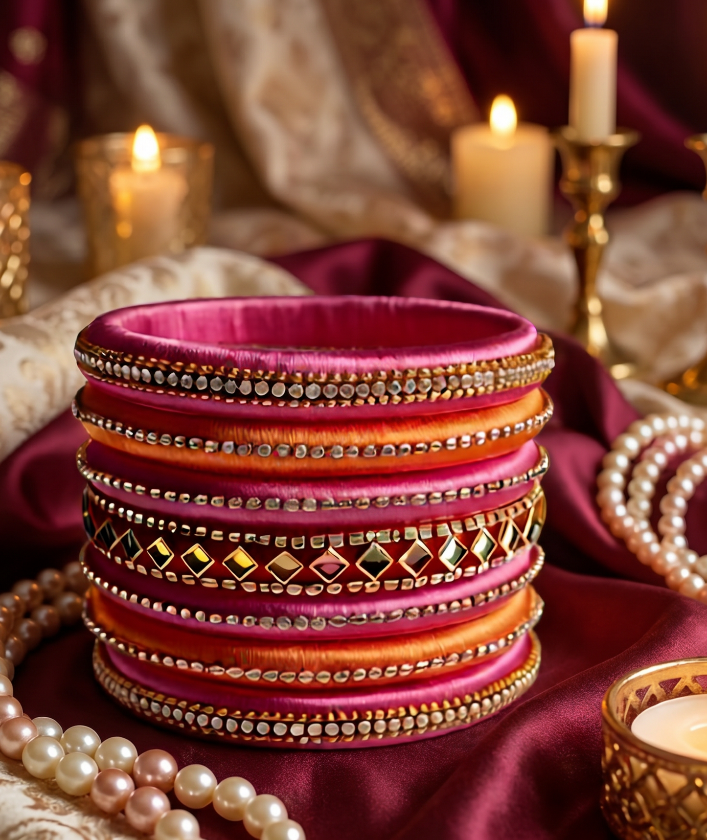 Lavanya- Silk Thread Bangles (Bridal Collection)