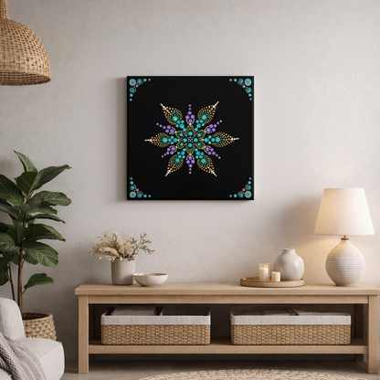 Galaxy Glow  -The Jewel of Dot Mandala Arts