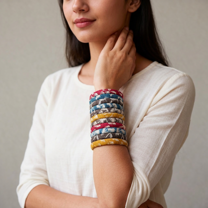Tarangini - Cotton Fabric Bangles