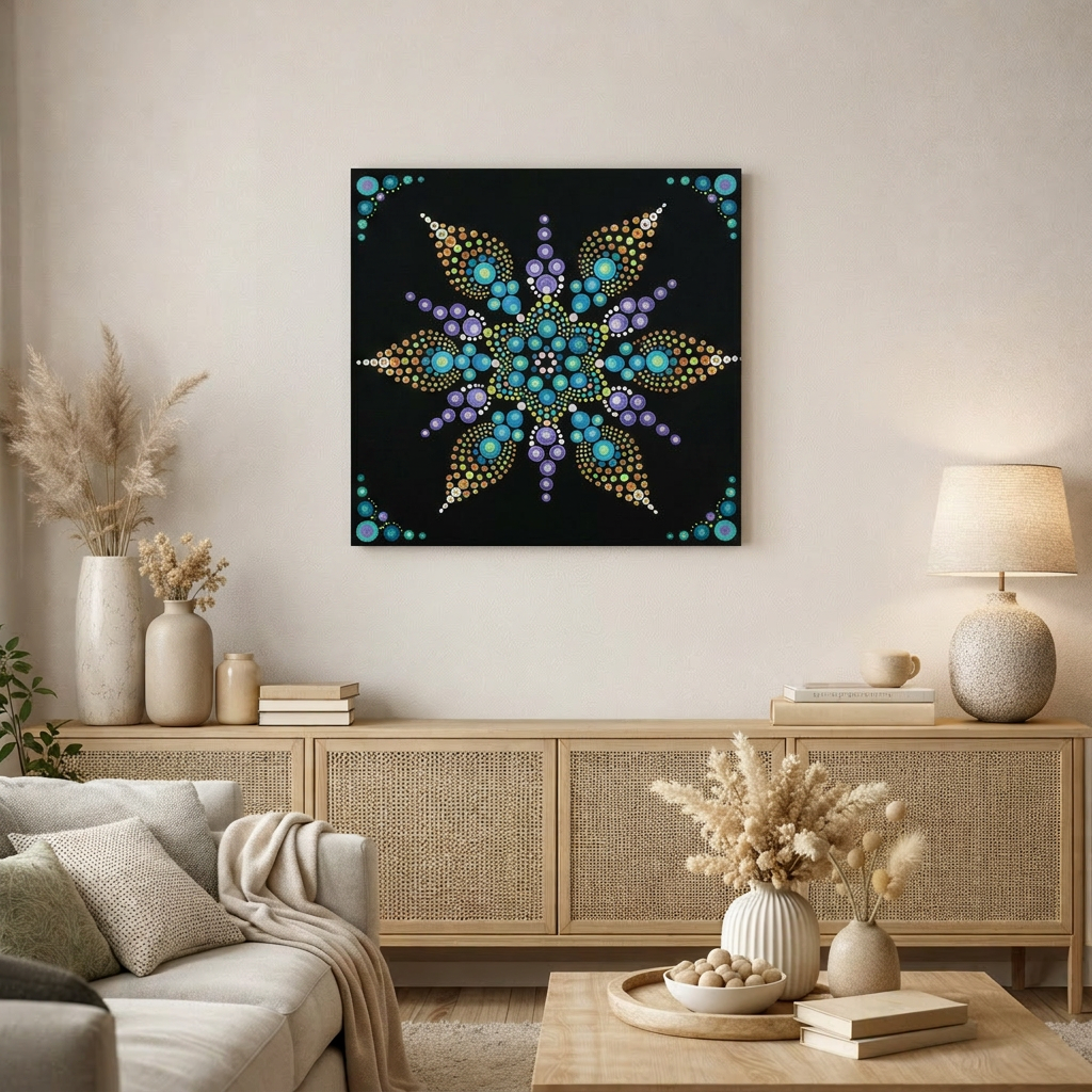Galaxy Glow  -The Jewel of Dot Mandala Arts