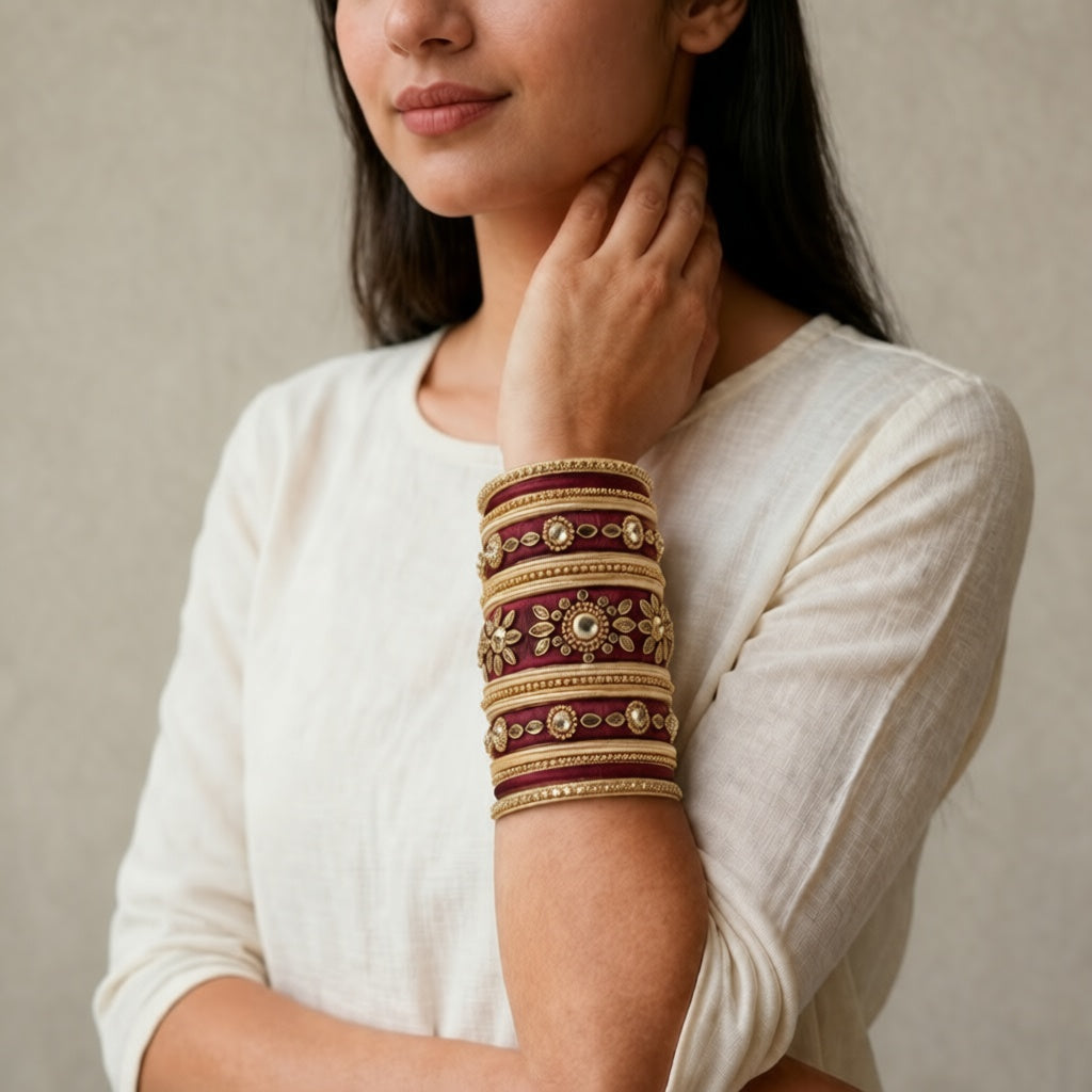 Manikya - Silk Thread Bangles (Bridal Collection)