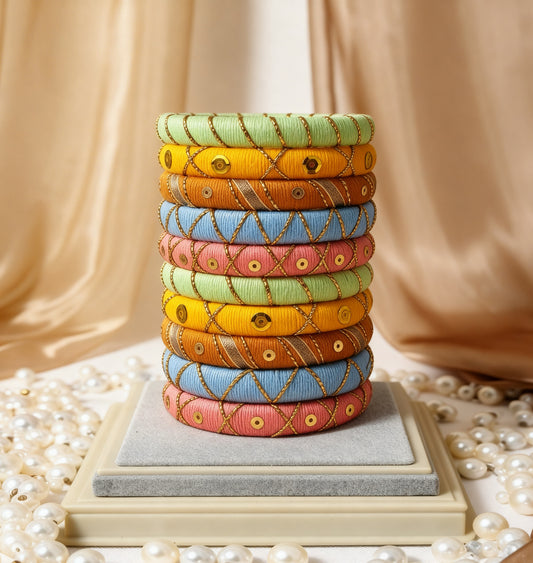 Varnika- Cotton Thread Bangles