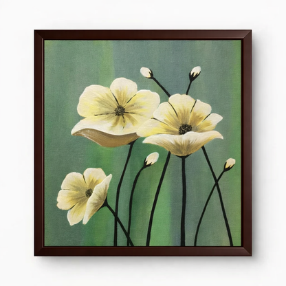 Ivory Serenity -Acrylic Canvas Paintings