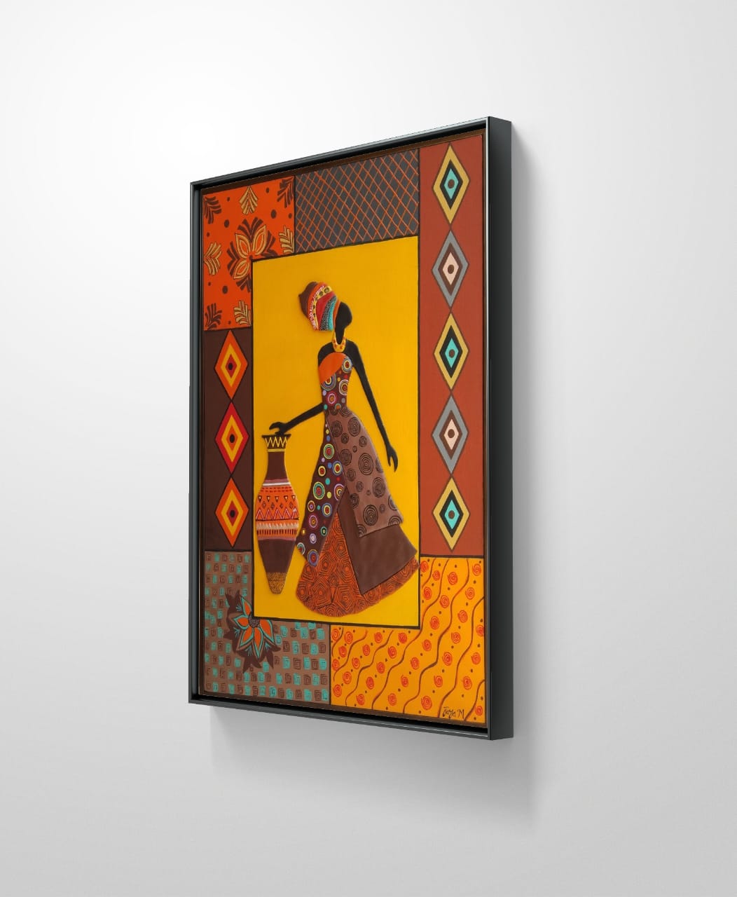 'She Who Carries Life'  -Mural Acrylic Canvas Paintings