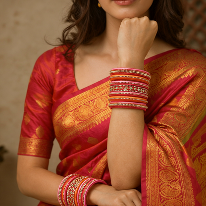 Lavanya- Silk Thread Bangles (Bridal Collection)