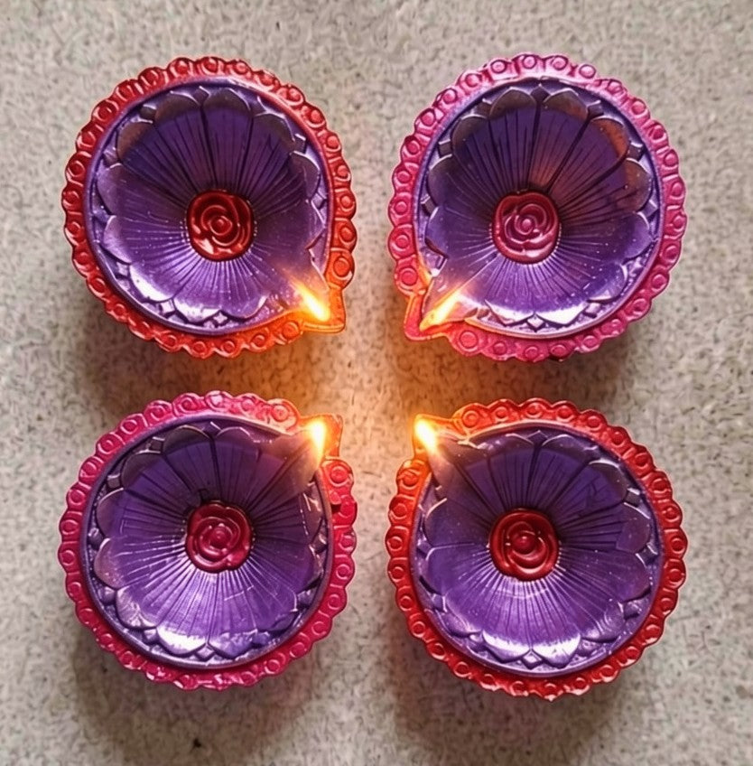 Jewel of Festival  : Hand-Painted Terracotta Diyas