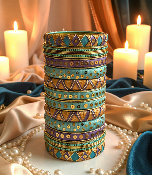 Mayura - Cotton Thread Bangles (Bridal Collection)
