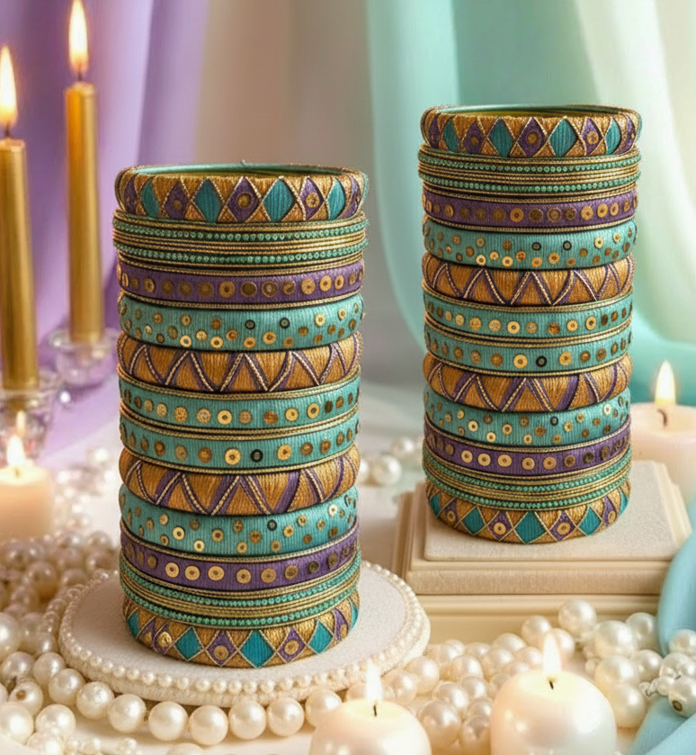 Mayura - Cotton Thread Bangles (Bridal Collection)