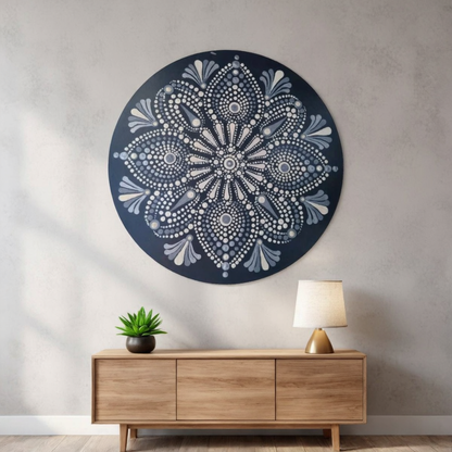 Silver Mist  -The Jewel of Dot Mandala Arts