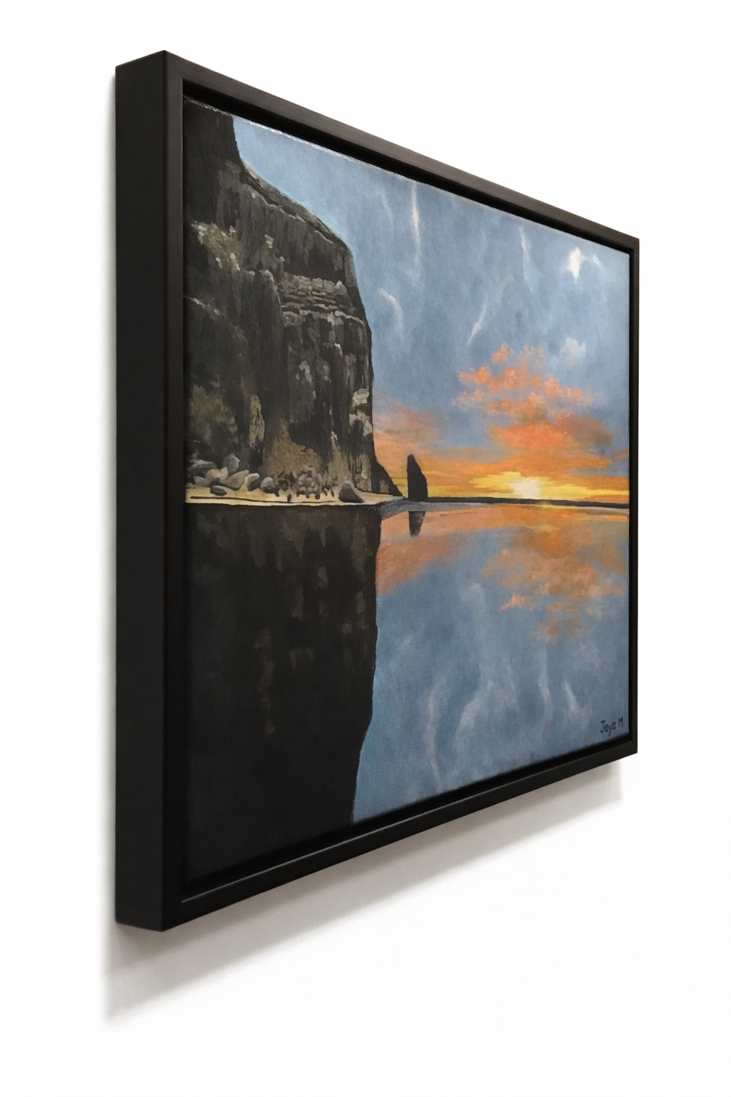 Bali Sunset Reflection -Acrylic Canvas Paintings
