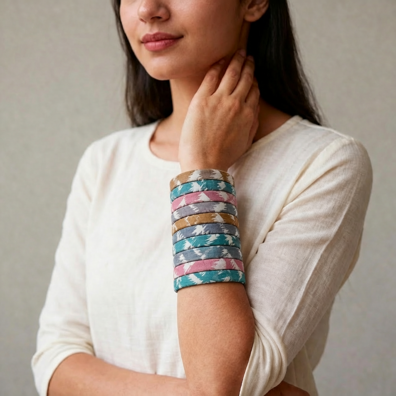 Hemangi -Cotton Fabric Bangles