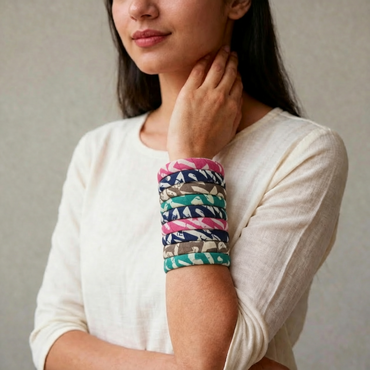 Anvitha - Cotton Fabric Bangles