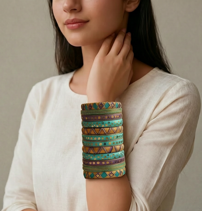 Mayura - Cotton Thread Bangles (Bridal Collection)