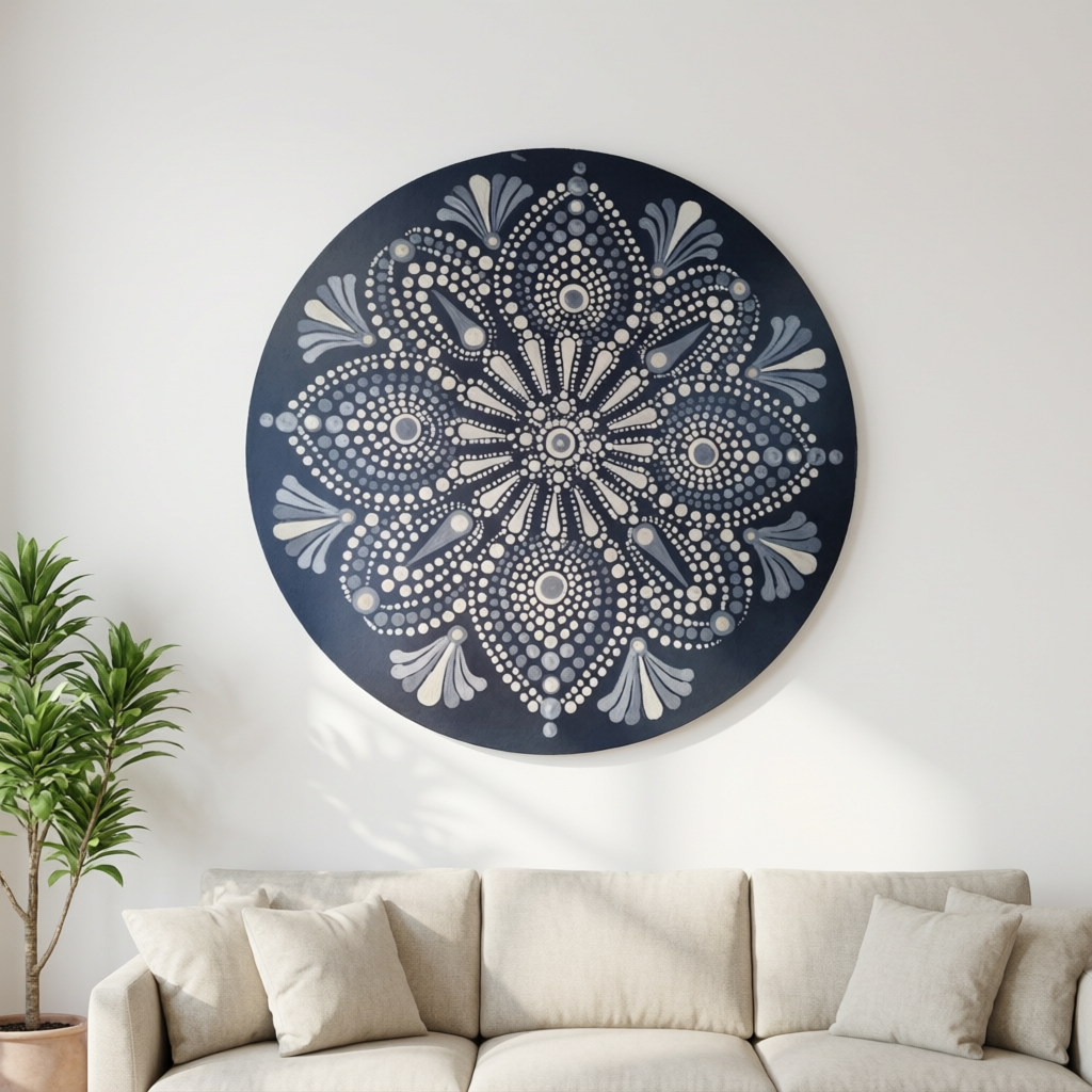 Silver Mist  -The Jewel of Dot Mandala Arts
