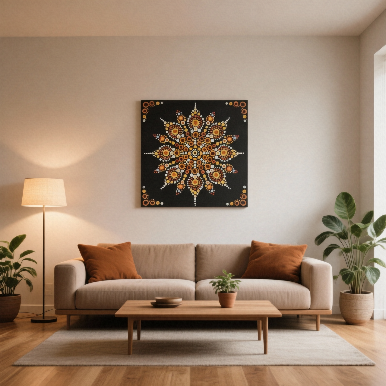 Golden Ember  --The Jewel of Dot Mandala Arts