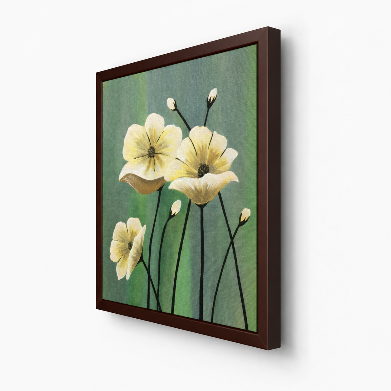 Ivory Serenity -Acrylic Canvas Paintings