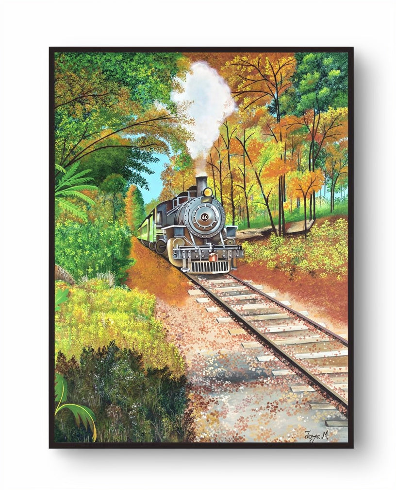 Memories on The Rails -Acrylic Canvas Paintings