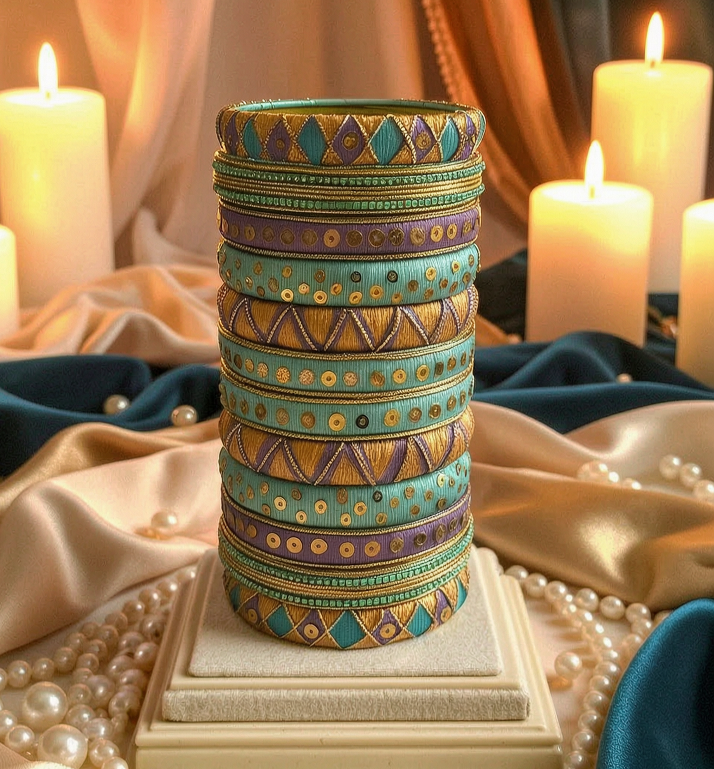 Mayura - Cotton Thread Bangles (Bridal Collection)