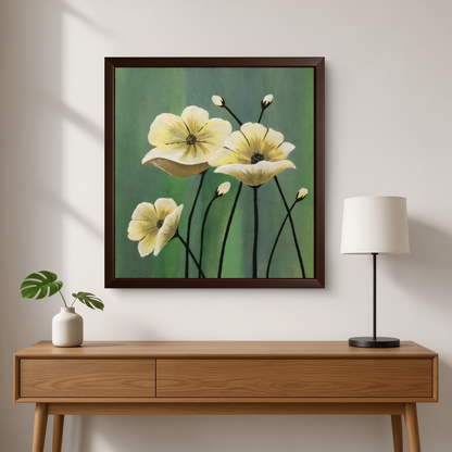 Ivory Serenity -Acrylic Canvas Paintings