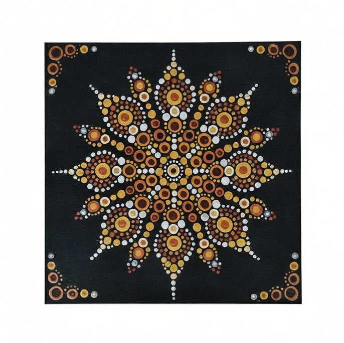Golden Ember  --The Jewel of Dot Mandala Arts
