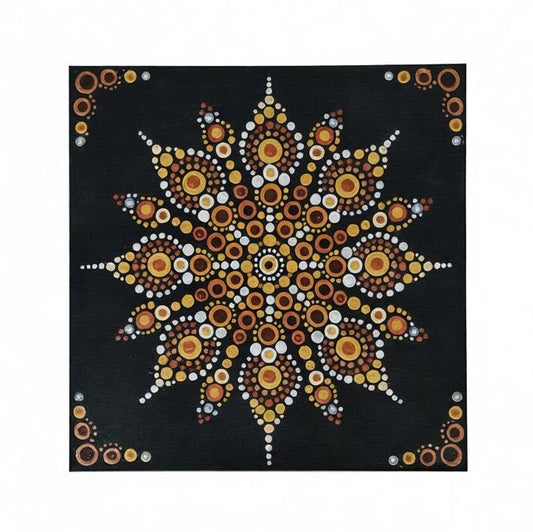Golden Ember  --The Jewel of Dot Mandala Arts