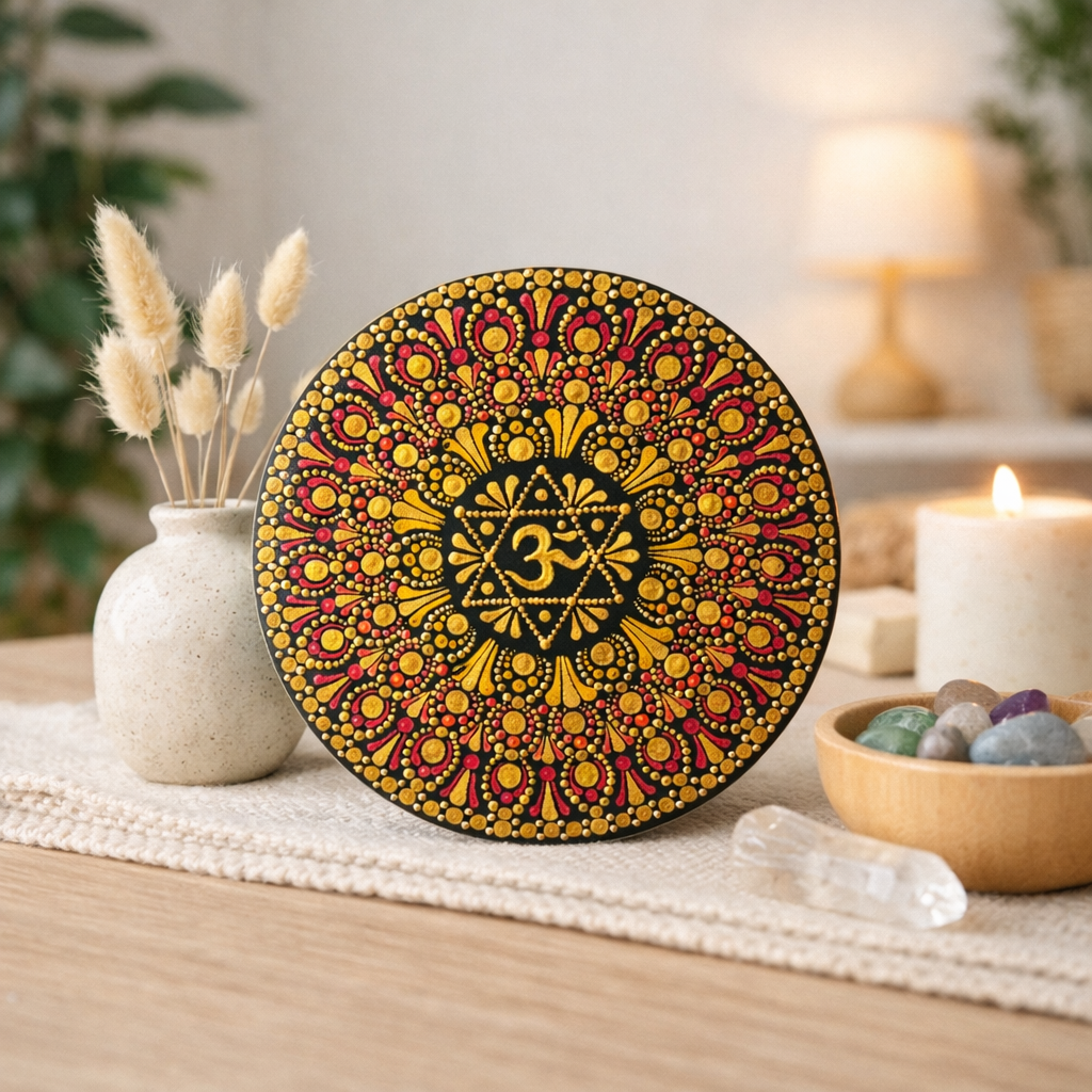 Om  -The Jewel of Dot Mandala Arts