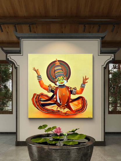 Rhythm of Kathakali -Acrylic Canvas Paintings