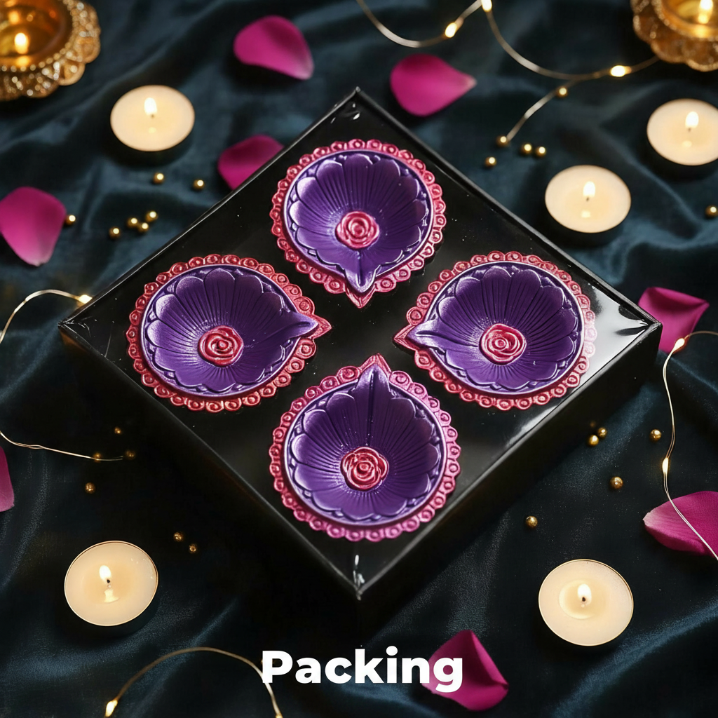 Jewel of Festival  : Hand-Painted Terracotta Diyas