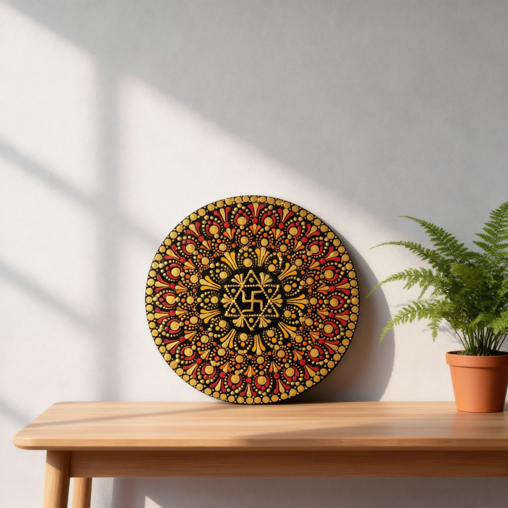 Swastik -The Jewel of Dot Mandala Arts