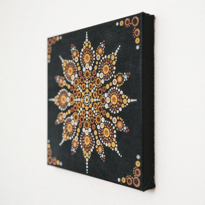 Golden Ember  --The Jewel of Dot Mandala Arts