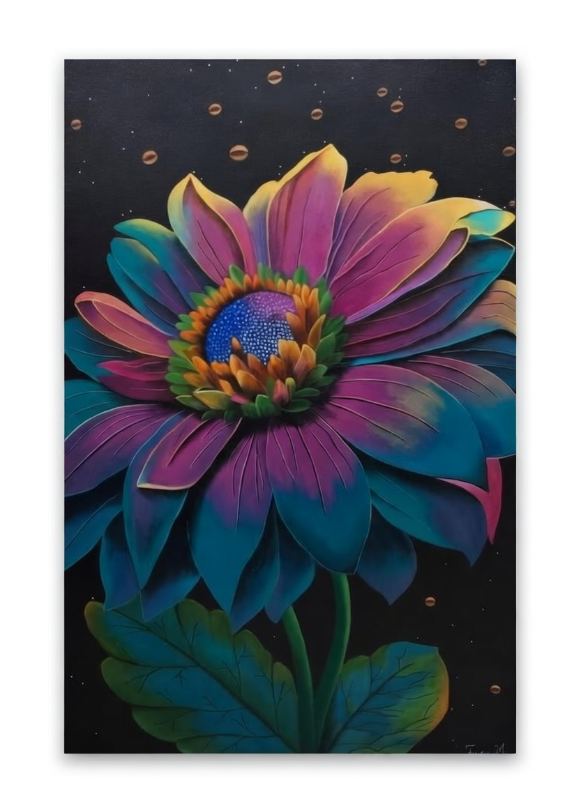 Heavenly Petals  -Acrylic Canvas Paintings